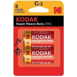 Pilas C Lr14 Kodak Extra Heavy Duty Zinc Pack 2 Unidades...