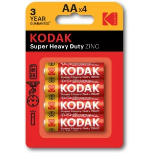Pilas Aa Kodak Extra Heavy Duty Zinc Lr6 Pack 4 Unidades...