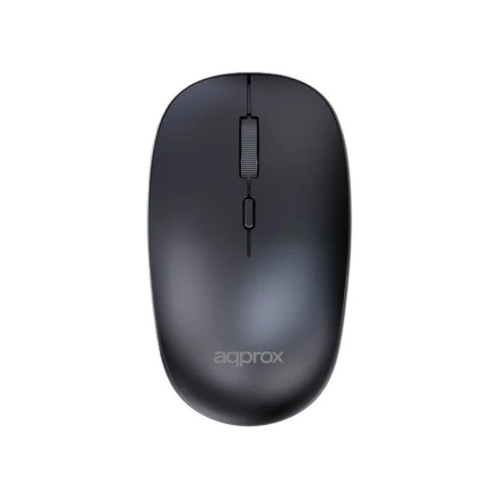 Mouse Approx Wireless Appxm210 2.4ghz 1600 Dpi 4 Botones Color Negro
