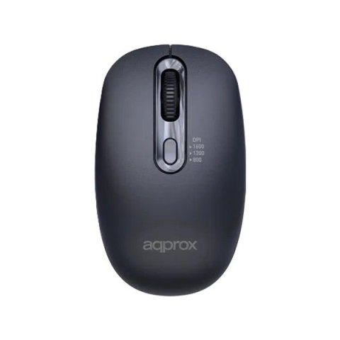 Mouse Approx Wireless Appxm200 2.4ghz 1600 Dpi 4 Botones Color Negro