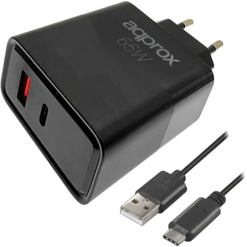 Cargador De Pared Approx Appusbwall65w 1xusb-c...