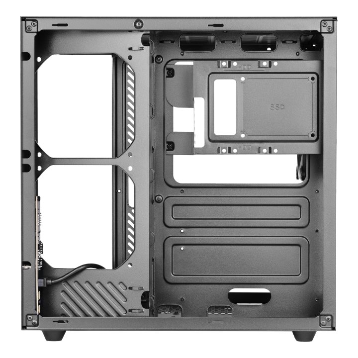 Caja Atx Cube Mars Gaming Mcvone Negra Cristal Continuo Gpu 334mm 1x3.5 2x2.5 