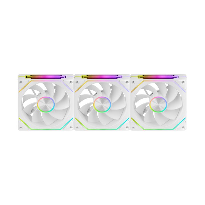 Kit 3xventilador Interno Arg Mars Gaming Mf-linkfinity Kit Blanco Modulares Pwm 120mm Aspas Invertidas