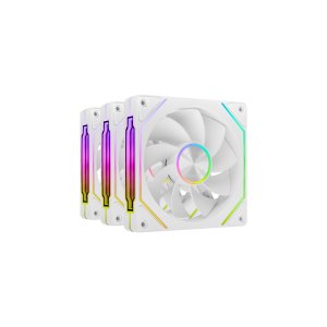 Kit 3xventilador Interno Arg Mars Gaming Mf-linkfinity Kit Blanco Modulares Pwm 120mm Aspas Invertidas 2