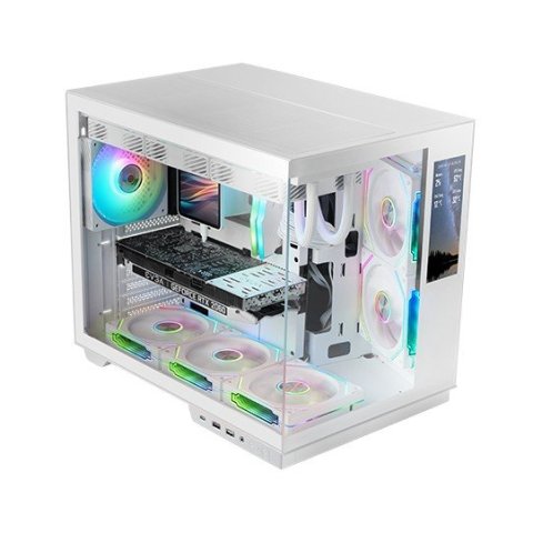Caja Atx Cube Mars Gaming Mcmirage Blanco...