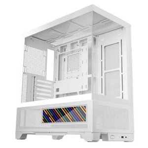 Caja Atx Semitorre Mars Gaming Mclcdx Blanco Cristal...
