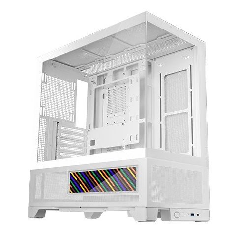 Caja Atx Mars Gaming Mclcdx Blanco Cristal Templado Continuo Lcd Gpu 425mm 3x2.5 O 3x3.5