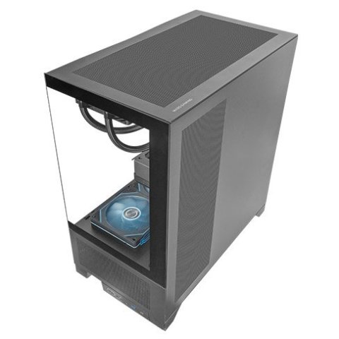 Caja Atx Mars Gaming Mclcdx Negro Cristal Templado Continuo Lcd Gpu 425mm 3x2.5 O 3x3.5