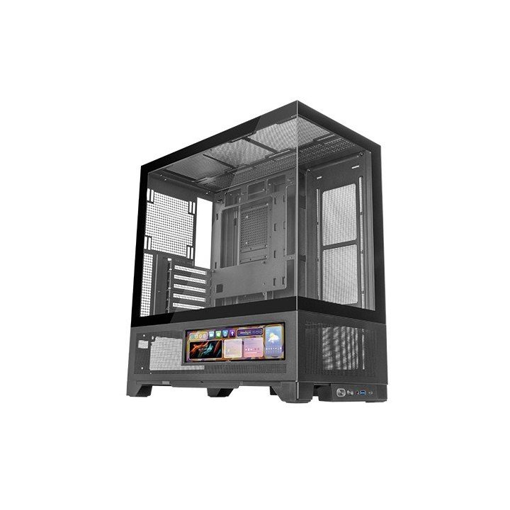 Caja Atx Mars Gaming Mclcdx Negro Cristal...