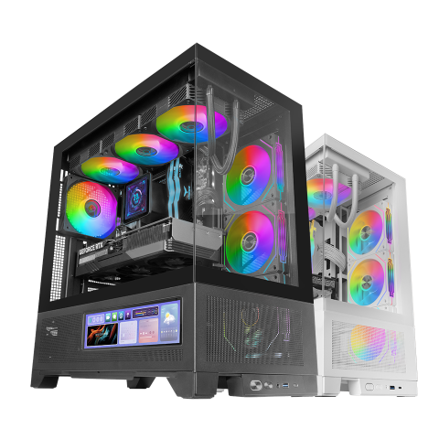 Caja Atx Mars Gaming Mclcdx Negro Cristal...