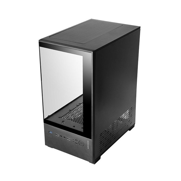 Caja Microatx Gaming Mars Gaming Mc-se2 Black Cristal Continuo Gpu 290mm 1x3.5 2x2.5 