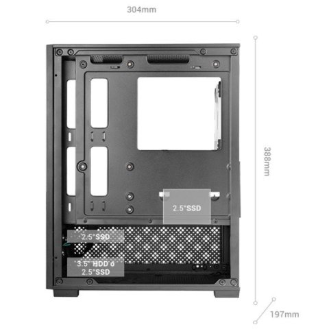 Caja Microatx Gaming Mars Gaming Mc-se2 Black...