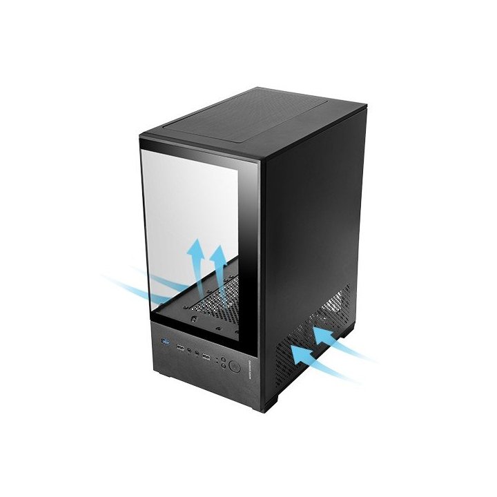 Caja Microatx Gaming Mars Gaming Mc-se2 Black...