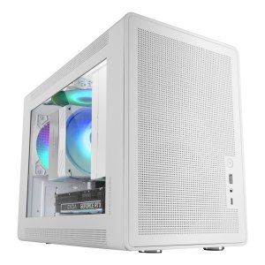 Caja Microatx Mars Gaming Mcxps Cristal Templado Mesh Gpu 280-360mm 1x3.5 2x2.5 Blancocompatible Atx sfx
