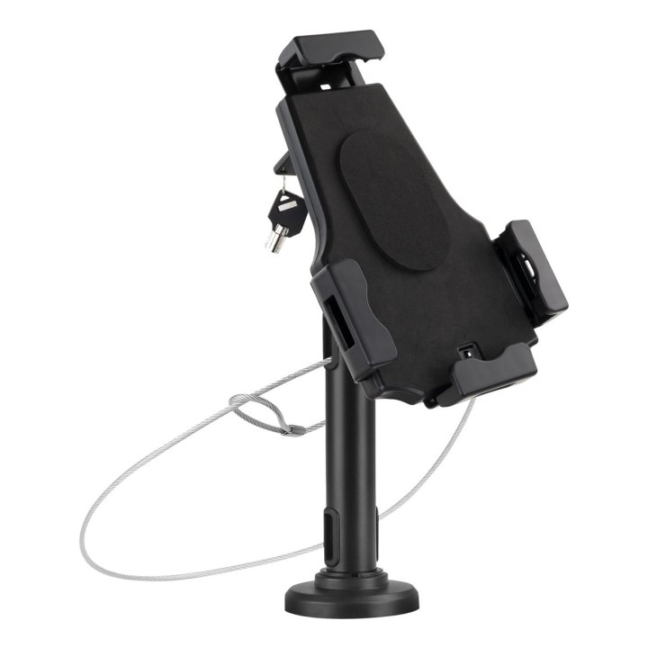 Soporte Para Tablet Tooq Tqtds0812 De 7.9" A 10.5" Con Sistema Antirrobo Color Negro