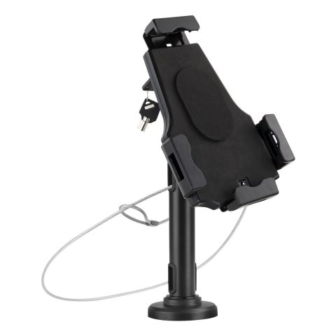 Soporte Para Tablet Tooq Tqtds0812 De 7.9" A 10.5" Con Sistema Antirrobo Color Negro