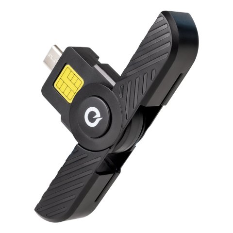 Lector Externo De Dnie Tooq Vision Tqr-3011b Usb-c 2.0 Dnie 4.0 Negro