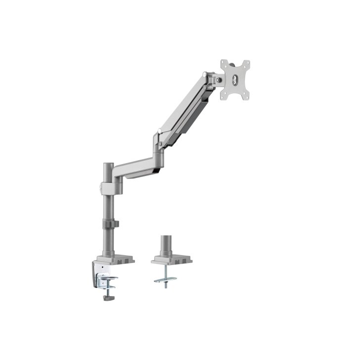 Soporte De Mesa Equip 650112 Para 1 Pantalla 13"-27" De Brazo Hidraulico Inclinable Y Giratorio 360§ Max. Vesa 100x100 Hata 9