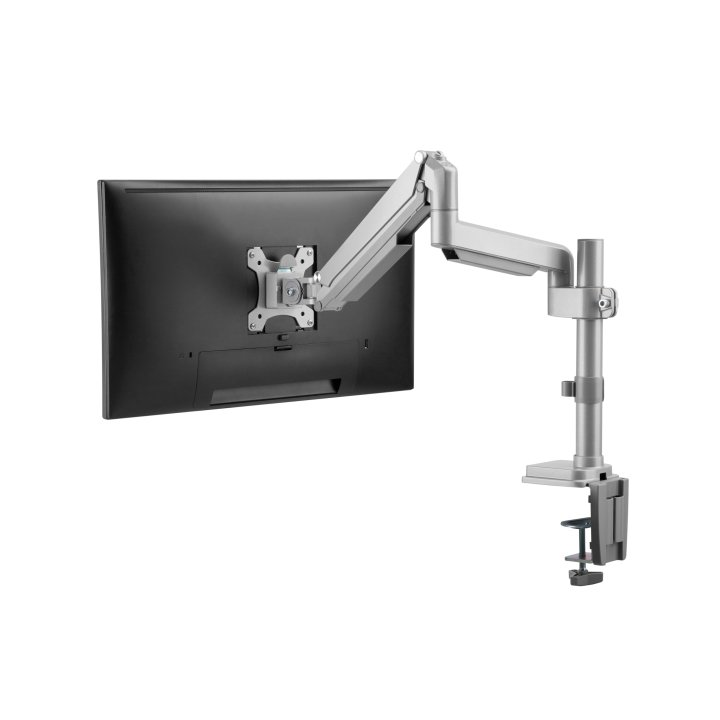 Soporte De Mesa Equip 650112 Para 1 Pantalla 13"-27" De Brazo Hidraulico Inclinable Y Giratorio 360§ Max. Vesa 100x100 Hata 9