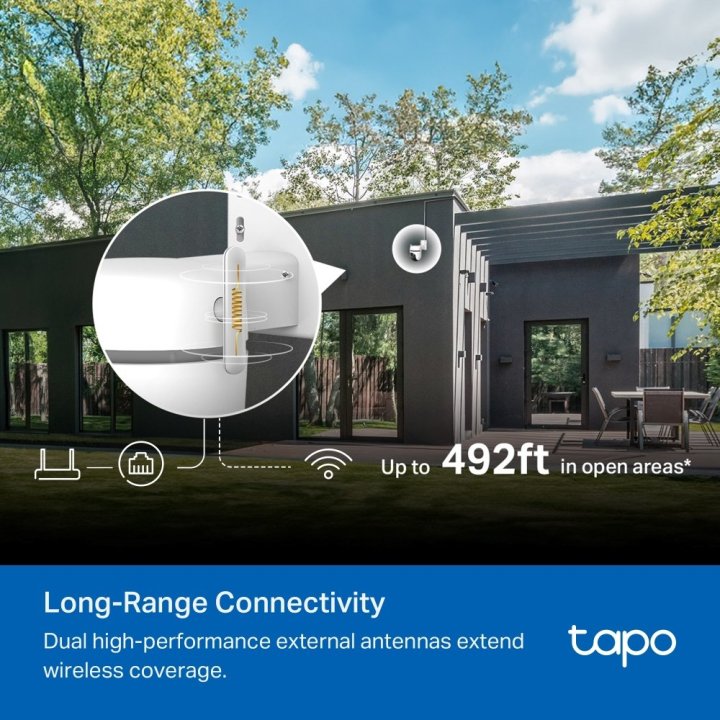 Camara Ip Exterior Wifi Tp-link Tapo Tc43 Ip66 3k 5mp V.nocturna Color Audio Bidireccional