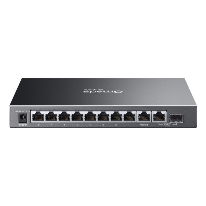 Switch Semigestionable Tp-link Omada Es210gp 10p 9xlan 1gb 8xpoe+ 1x Combo Sfp Rj45 Metal
