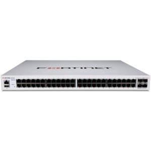 Fortinet Layer 2 3 Fortigate Switch Compatible Poe +48xge Rj45 Port, 4x 10ge Sfp+ With Automatic Max 772w Poe Output Limit