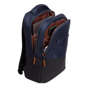 Mochila Trust Lisboa Color Azul Para Portatiles Hasta 16" 3 Compartimientos 23l 2