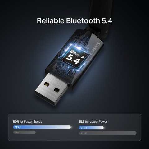 Adaptador Usb Bluetooth 5.4 Mercusys Ma550h...