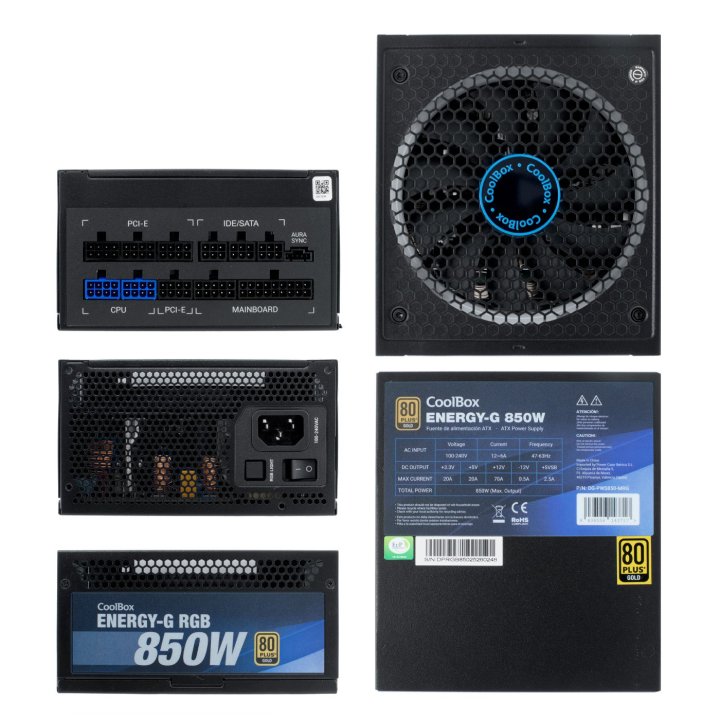 Fuente De Alimentación Deep Gaming Dg-pws850-mrg 850w Full Modular Certificacion 80 Plus Gold