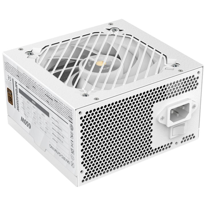 Fuente De Alimentacion Mars Gaming 650w Mpb650siw Extreme Silence 80 Plus Bronze Blanco