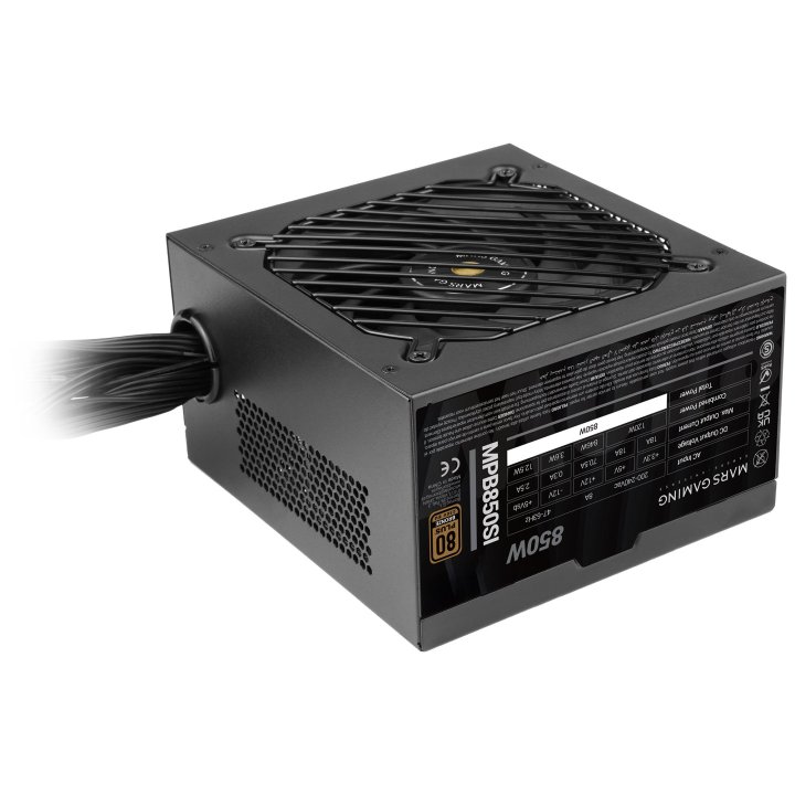 Fuente De Alimentacion Mars Gaming 850w Mpb850si Extreme Silence 80 Plus Bronze Negro