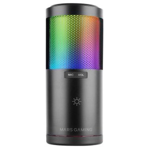 Micrófono De Estudio Profesional Mars Gaming Mmicsc Adc 192khz 24bit Brazo Mecanico Filtro Pop Argb Negro 2