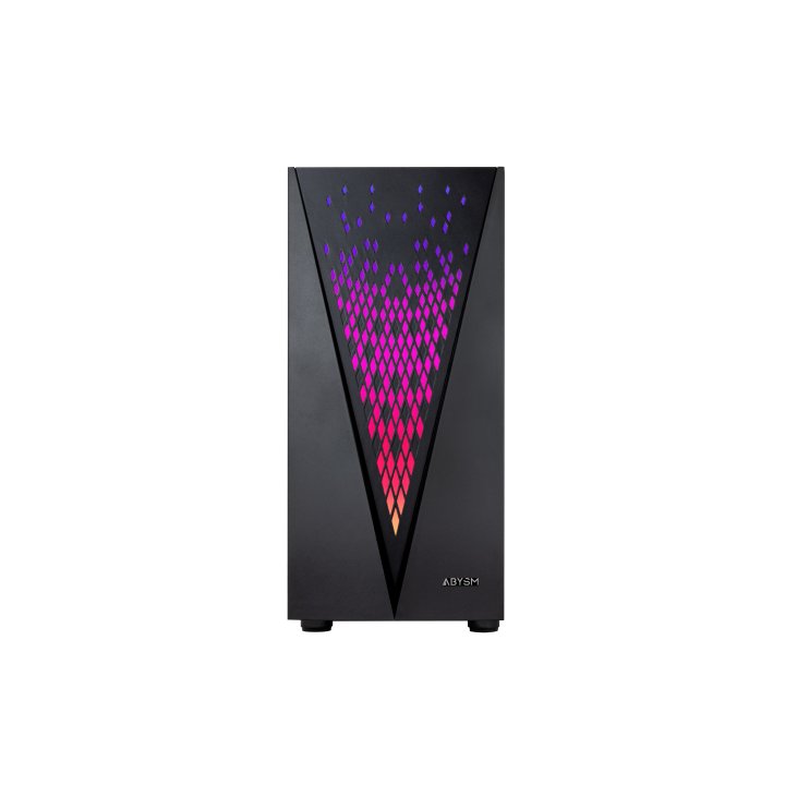 Caja Atx Semitorre Abysm Danube Kolpa Black 2x3.5" 2x2.5" Gpu Max 345mm