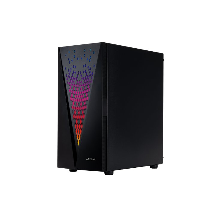 Caja Atx Semitorre Abysm Danube Kolpa Black 2x3.5" 2x2.5" Gpu Max 345mm