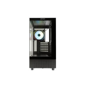 Caja Atx Semitorre Abysm Danube Sava H400 Black 2x3.5" 1x2.5" Usb-c Gpu Max 410mm 2