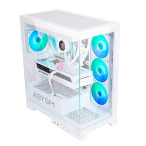 Caja Atx Semitorre Abysm Danube Sava H500 White 1x3.5" 1x2.5" Usb-c Gpu Max 430mm 2