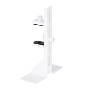 Soporte Para Vga Universal Abysm Ab451001 Blanco Metalico Regulable Base Con Adhesivo