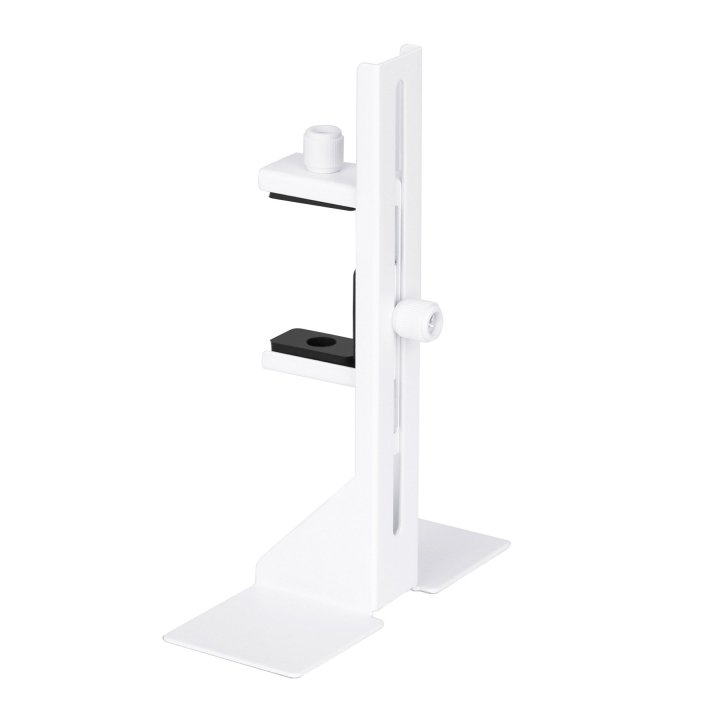 Soporte Para Vga Universal Abysm Ab451001 Blanco Metalico Regulable Base Con Adhesivo