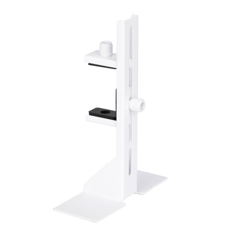 Soporte Para Vga Universal Abysm Ab451001 Blanco Metalico Regulable Base Con Adhesivo