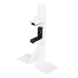 Soporte Para Vga Universal Abysm Ab451001 Blanco Metalico Regulable Base Con Adhesivo 2