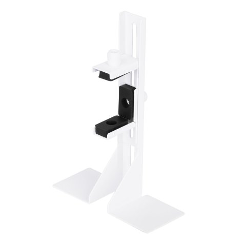 Soporte Para Vga Universal Abysm Ab451001 Blanco Metalico Regulable Base Con Adhesivo