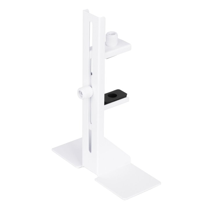 Soporte Para Vga Universal Abysm Ab451001 Blanco Metalico Regulable Base Con Adhesivo