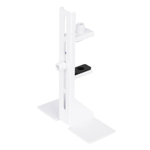 Soporte Para Vga Universal Abysm Ab451001 Blanco Metalico Regulable Base Con Adhesivo