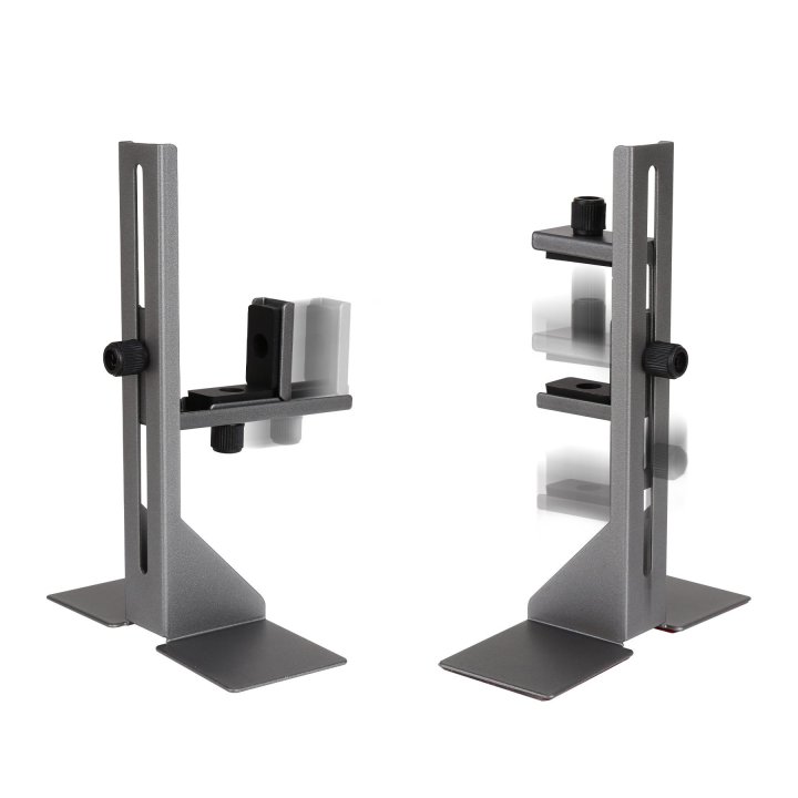 Soporte Para Vga Universal Abysm Ab451001 Negro Metalico Regulable Base Con Adhesivo