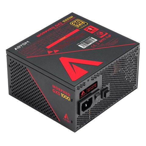 Fuente De Alimentación Modular Abysm 1000w Morpheo Gx5 Atx 3.1 80 Plus Gold Negro
