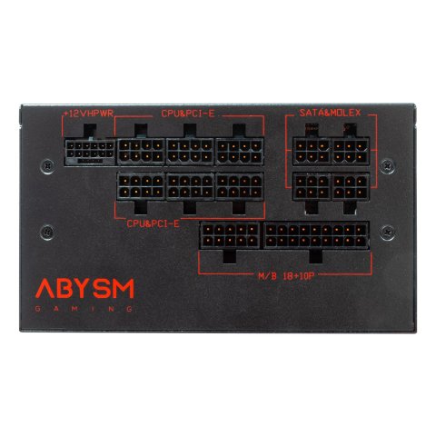 Fuente De Alimentación Modular Abysm 1000w Morpheo Gx5 Atx 3.1 80 Plus Gold Negro