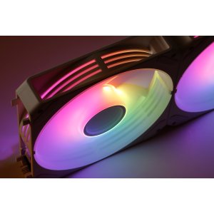 Kit 3xventilador Interno Abysm Arclight 2.0 Argb White Conexion En Serie 2