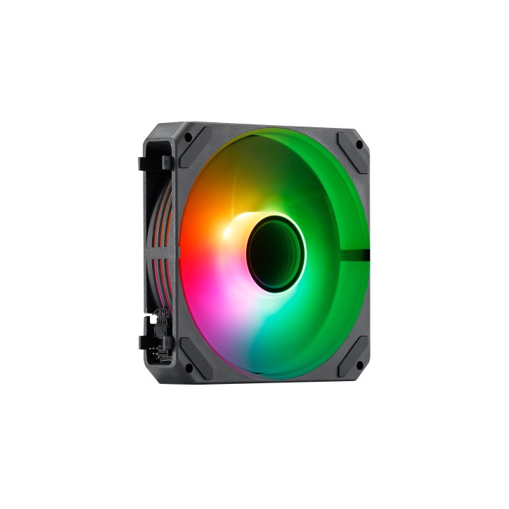 Kit 3xventilador Interno Abysm Arclight 2.0 Argb Black Conexion En Serie