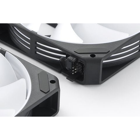 Kit 3xventilador Interno Abysm Arclight 2.0 Argb Black Conexion En Serie