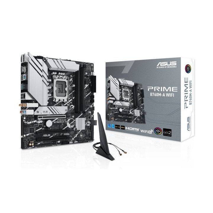 Pb Asus Tuf Gaming Prime B760m-a Wi Skt Lga1700 Microatx 2xddr5 Displayport Hdmi Lan 2.5gbps Usb 3.2